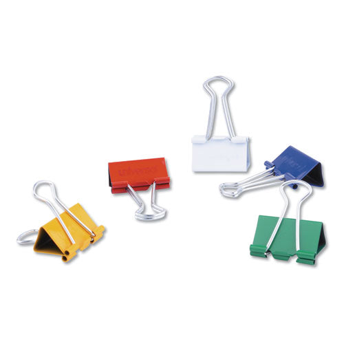 Binder Clips With Storage Tub, Mini, Black-silver, 60-pack
