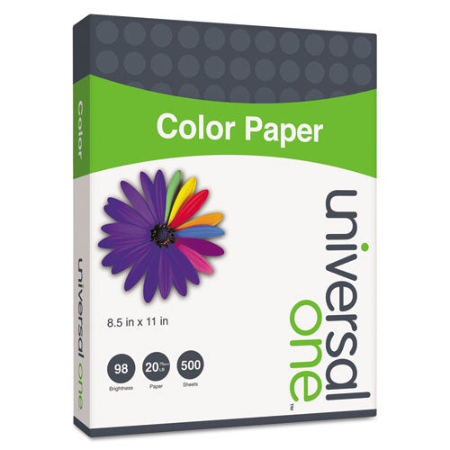 Deluxe Colored Paper, 20 Lb Bond Weight, 8.5 X 11, Canary, 500-ream