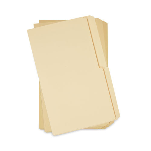 Top Tab Manila File Folders, 1-2-cut Tabs: Assorted, Legal Size, 0.75" Expansion, Manila, 100-box