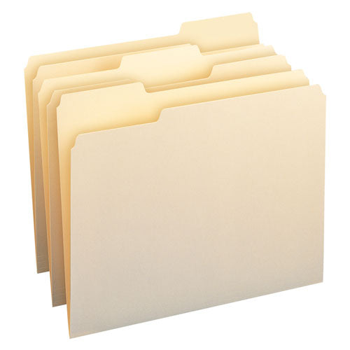 Top Tab Manila File Folders, 1-5-cut Tabs: Assorted, Legal Size, 0.75" Expansion, Manila, 100-box