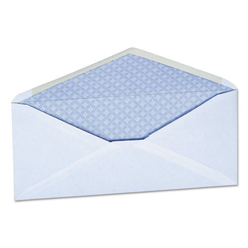 Open-side Security Tint Business Envelope, #10, Monarch Flap, Gummed Closure, 4.13 X 9.5, White, 500-box