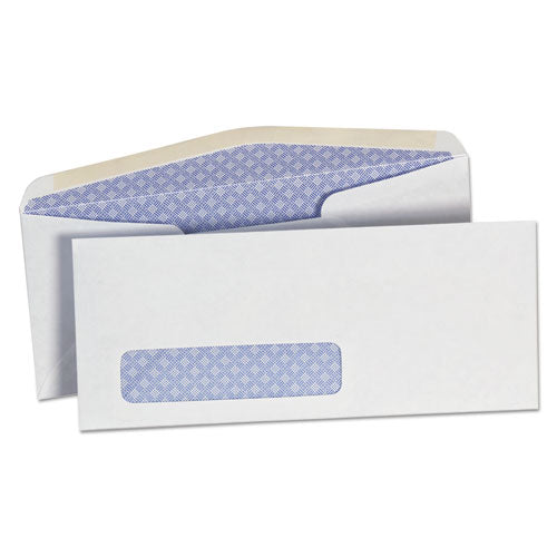 Open-side Security Tint Business Envelope, 1 Window, #10, Commercial Flap, Gummed Closure, 4.13 X 9.5, White, 500-box