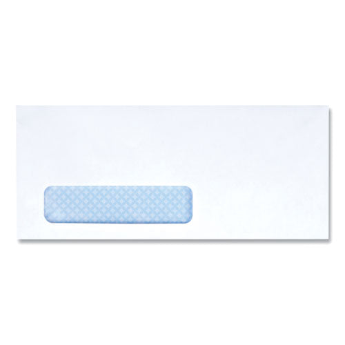 Open-side Security Tint Business Envelope, 1 Window, #10, Commercial Flap, Gummed Closure, 4.13 X 9.5, White, 500-box