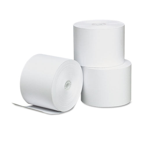 Direct Thermal Printing Paper Rolls, 2.25" X 165 Ft, White, 3-pack