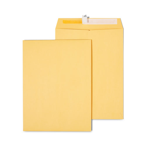 Peel Seal Strip Catalog Envelope, #10 1-2, Square Flap, Self-adhesive Closure, 9 X 12, Natural Kraft, 100-box