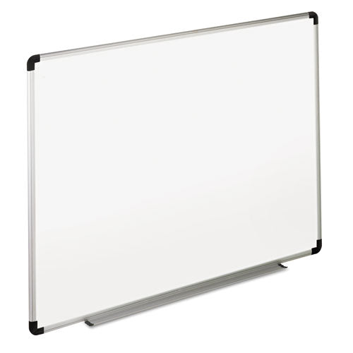 Dry Erase Board, Melamine, 72 X 48, White, Black-gray Aluminum-plastic Frame