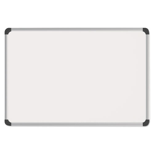 Magnetic Steel Dry Erase Board, 24 X 18, White, Aluminum Frame