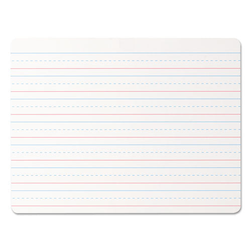Lap-learning Dry-erase Board, Lined, 11 3-4" X 8 3-4", White, 6-pack
