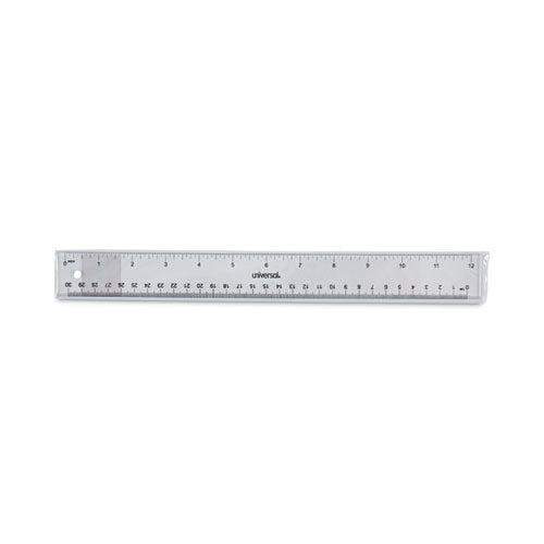 Clear Plastic Ruler, Standard-metric, 12" Long, Clear