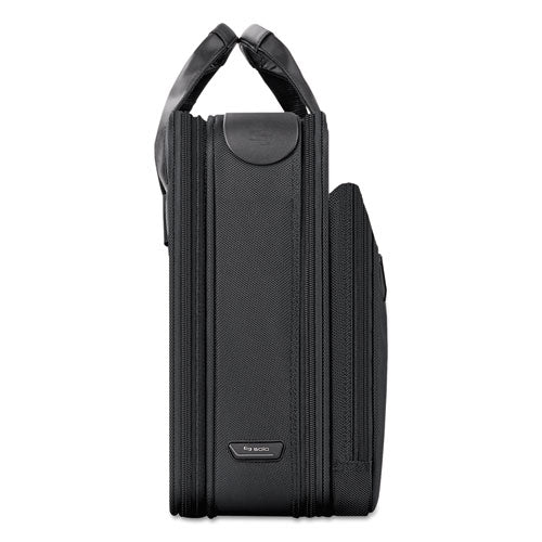 Classic Smart Strap Briefcase, 16", 17 1-2" X 5 1-2" X 12", Black