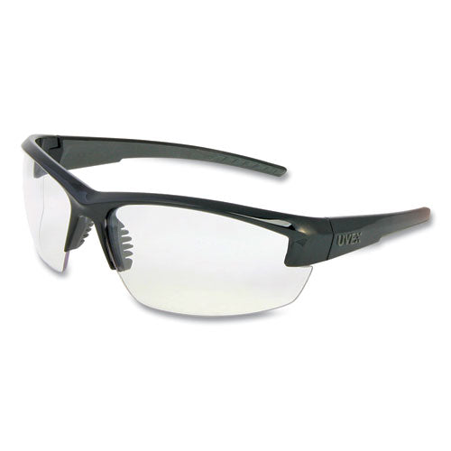 Mercury Safety Glasses, Anti-scratch, Clear Lens, Black-gray Frame