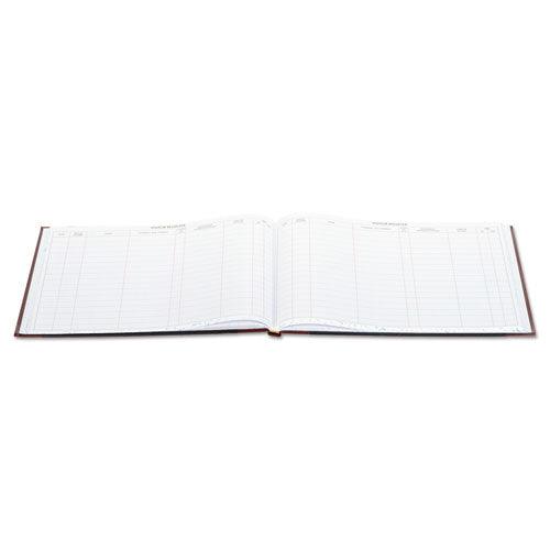 Detailed Visitor Register Book, Black Cover, 208 Ruled Pages, 9.5 X 12.25