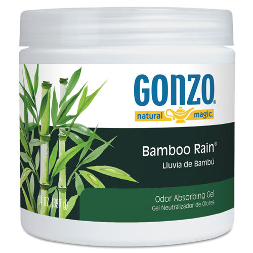 Odor Absorbing Gel, Bamboo Rain, 14 Oz Jar, 12-carton