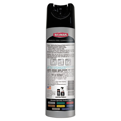Stainless Steel Cleaner And Polish, 17 Oz Aerosol Spray