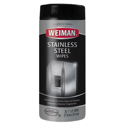 Stainless Steel Wipes, 7 X 8, 30-canister