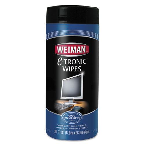 E-tronic Wipes, 7 X 8, White, 30-canister