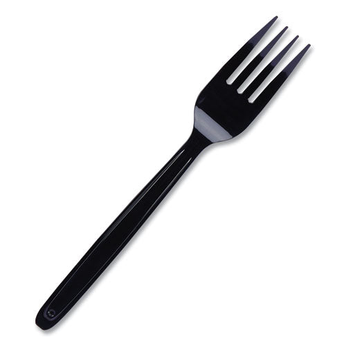 Cutlery For Cutlerease Dispensing System, Fork, 6", Black, 960-box