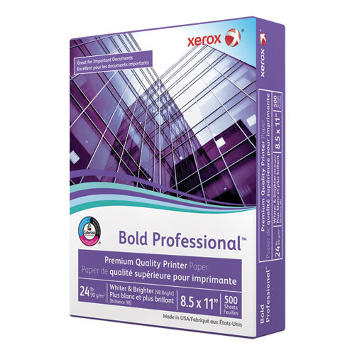 Bold Professional Quality Paper, 98 Bright, 24lb, 8.5 X 11, White, 500-ream
