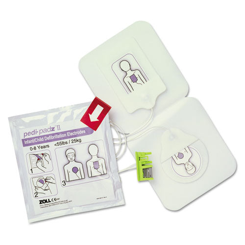 Pedi-padz Ii Defibrillator Pads, Children Up To 8 Years Old, 2-year Shelf Life