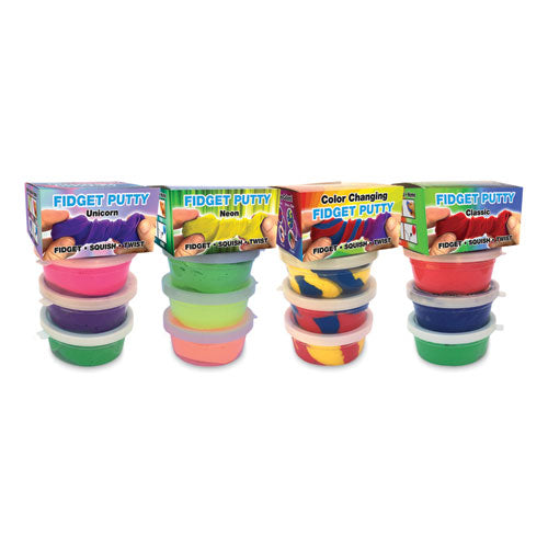 Fidget Putty Activity Set, Random Color And Theme Assortment, Ages 5 And Up, 3-pack