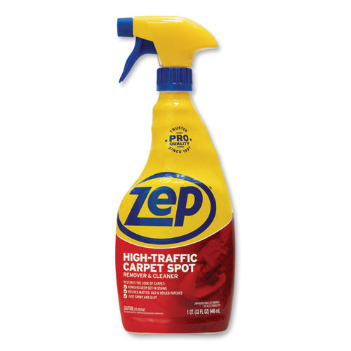 High Traffic Carpet Cleaner, Fresh Scent, 32 Oz Spray Bottle, 12-carton