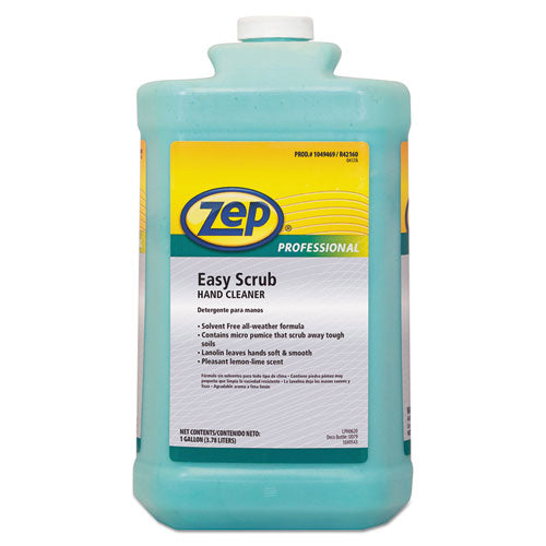 Industrial Hand Cleaner, Easy Scrub, Lemon, 1 Gal Bottle With Pump, 4-carton
